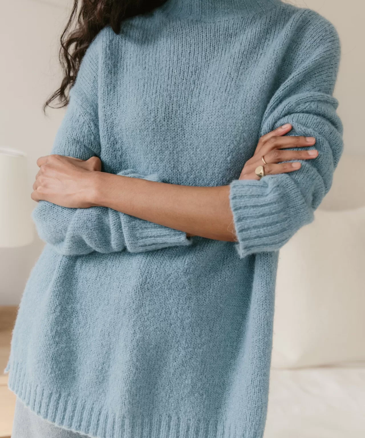 Jenni Kayne Alpaca Mockneck Pullover