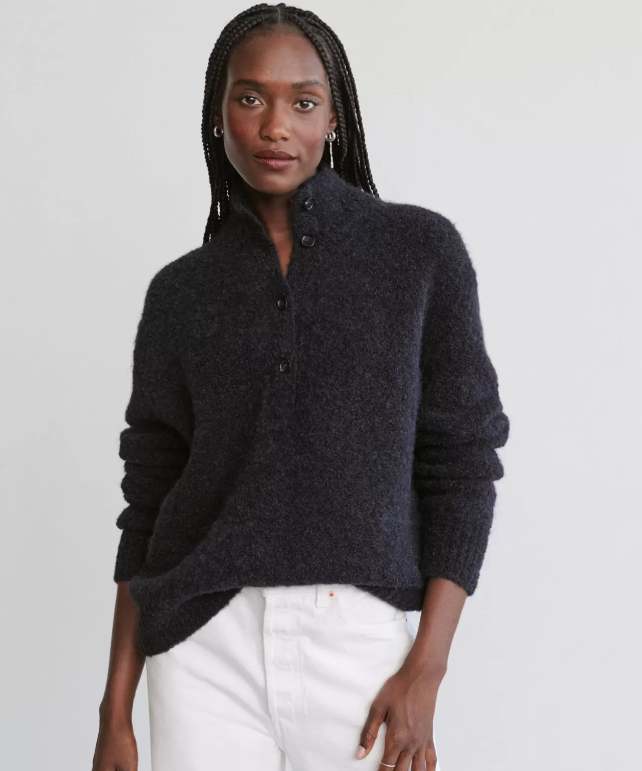 Jenni Kayne Boucle Button Pullover