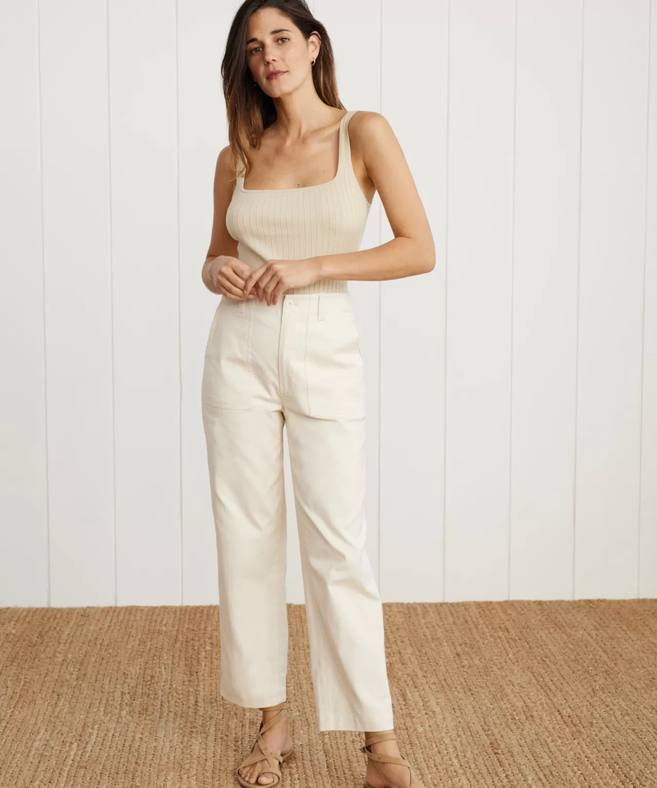 Jenni Kayne Cotton Linen Ranger Trouser