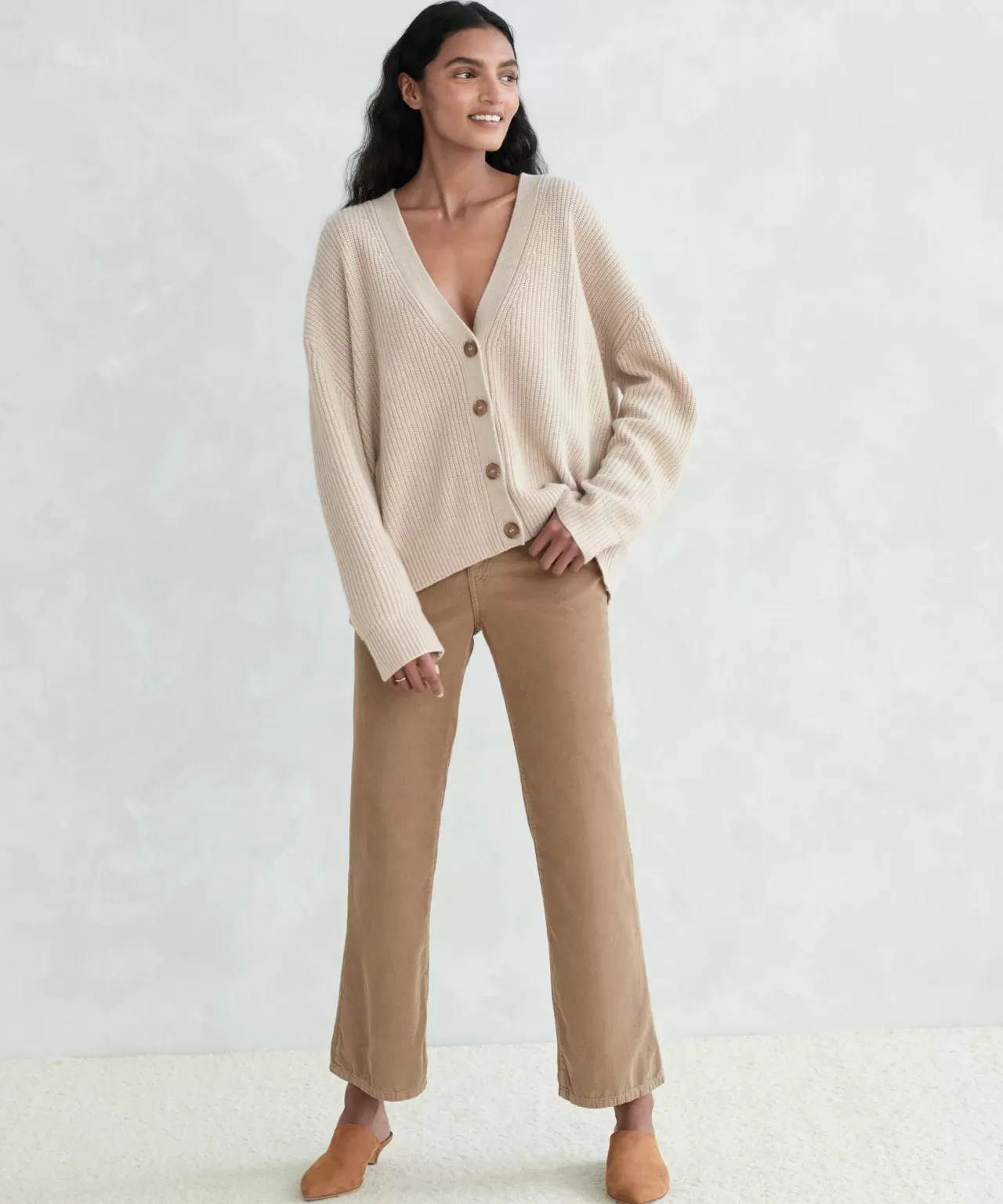 Jenni Kayne Cropped Cashmere Cocoon Cardigan