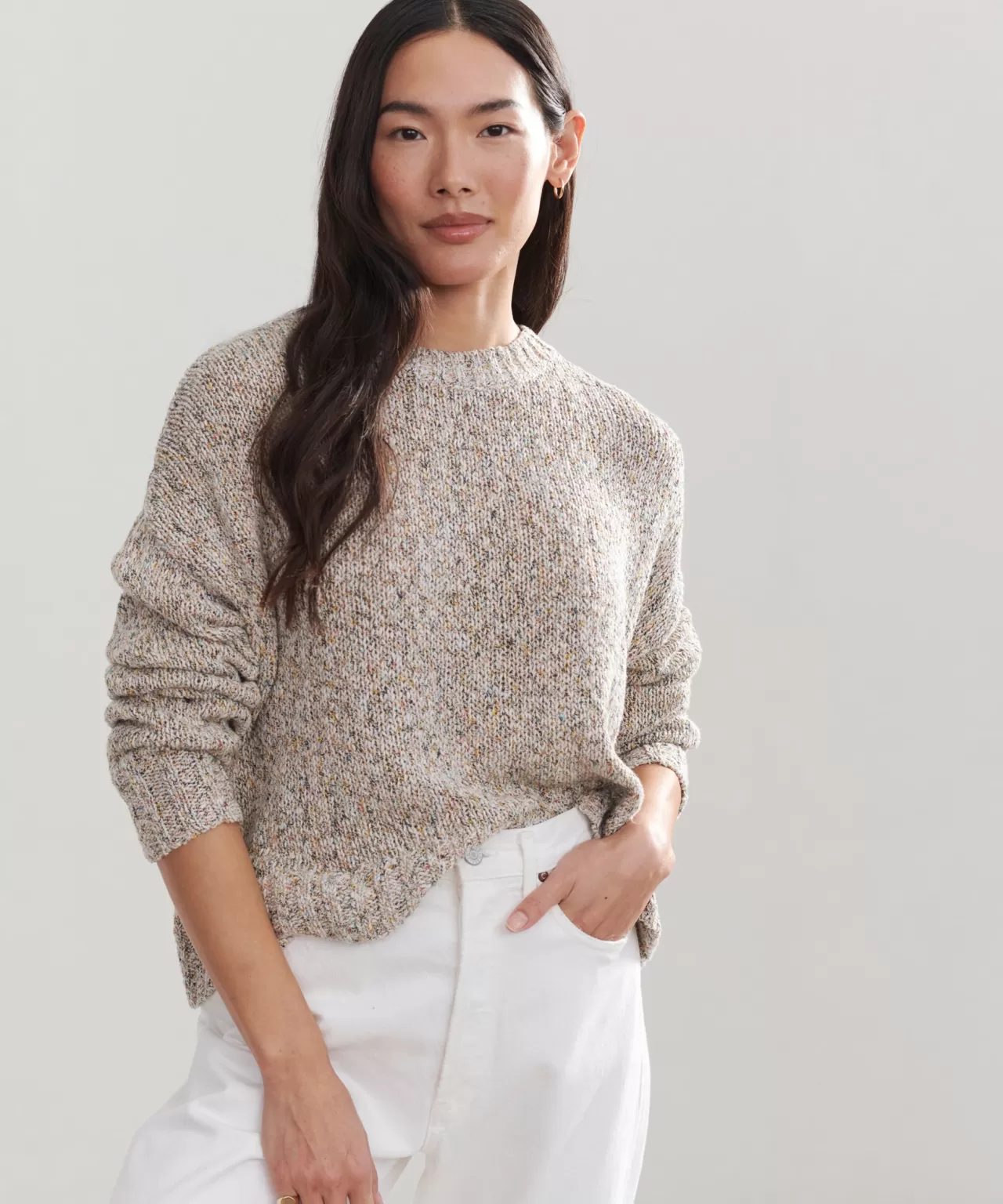 Jenni Kayne Cropped Cocoon Crewneck