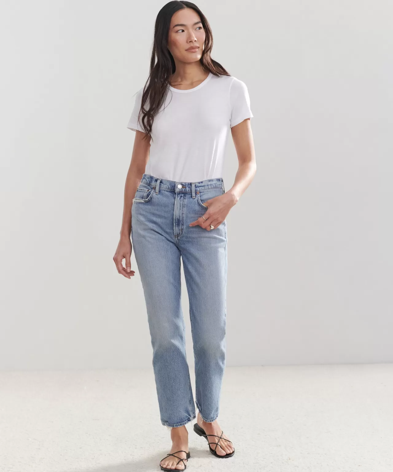 Jenni Kayne High Rise Stovepipe Jean