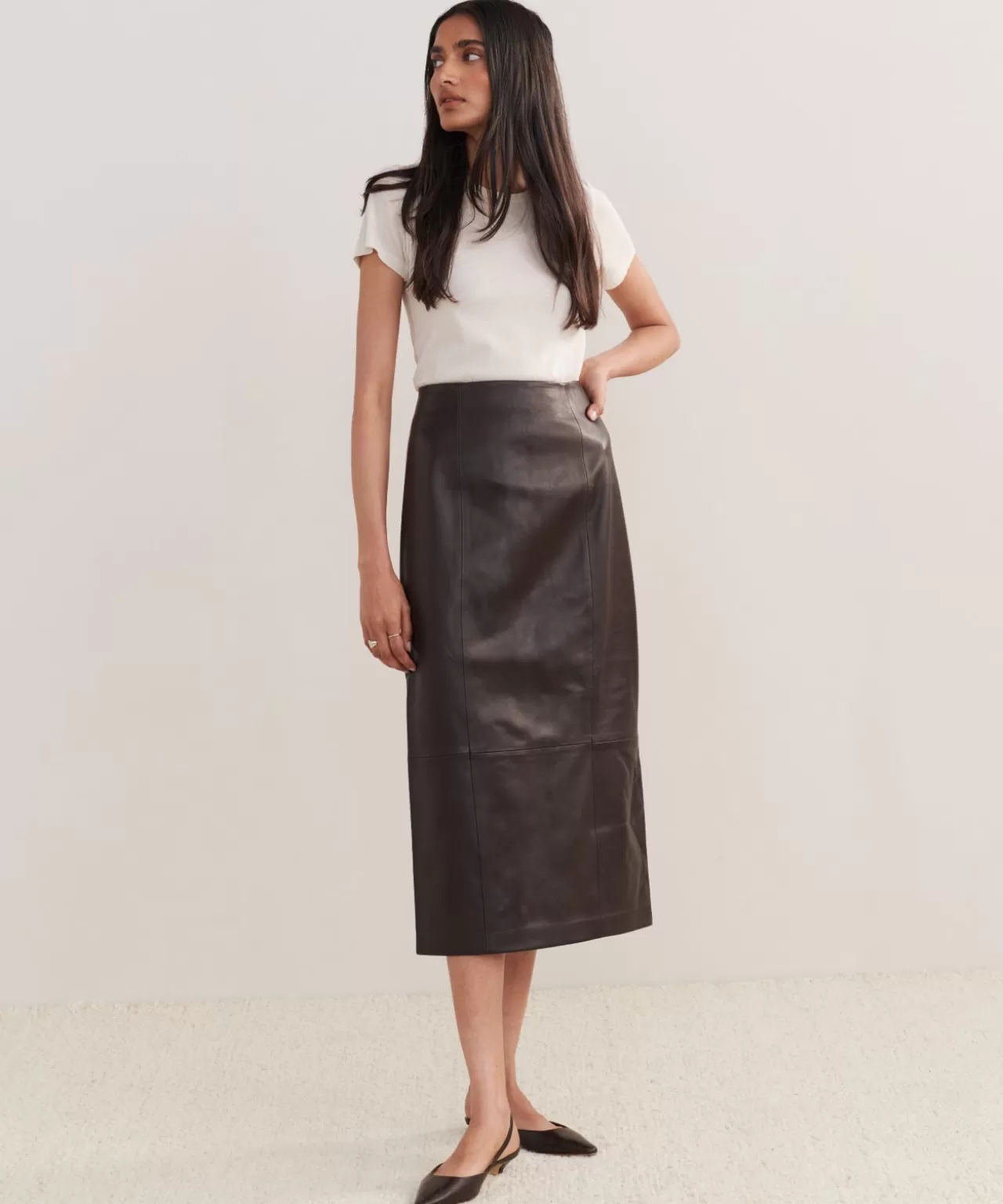 Jenni Kayne Leather Sienna Skirt