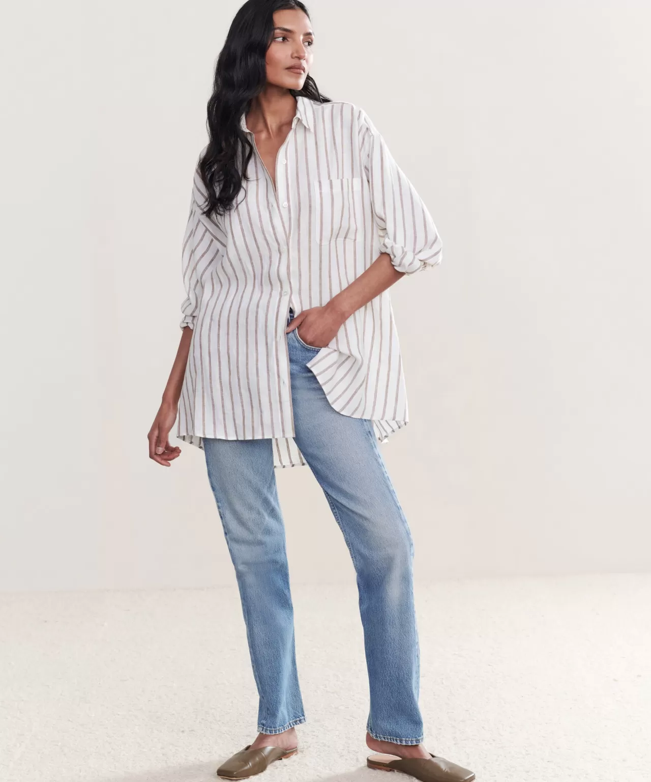 Jenni Kayne Linen Relaxed Oversized Shirt