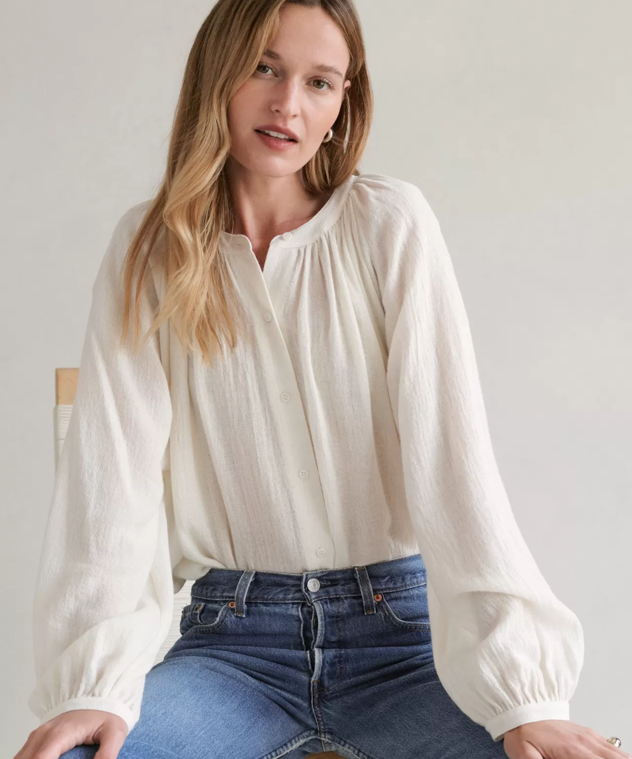 Jenni Kayne Long-Sleeve Willow Blouse