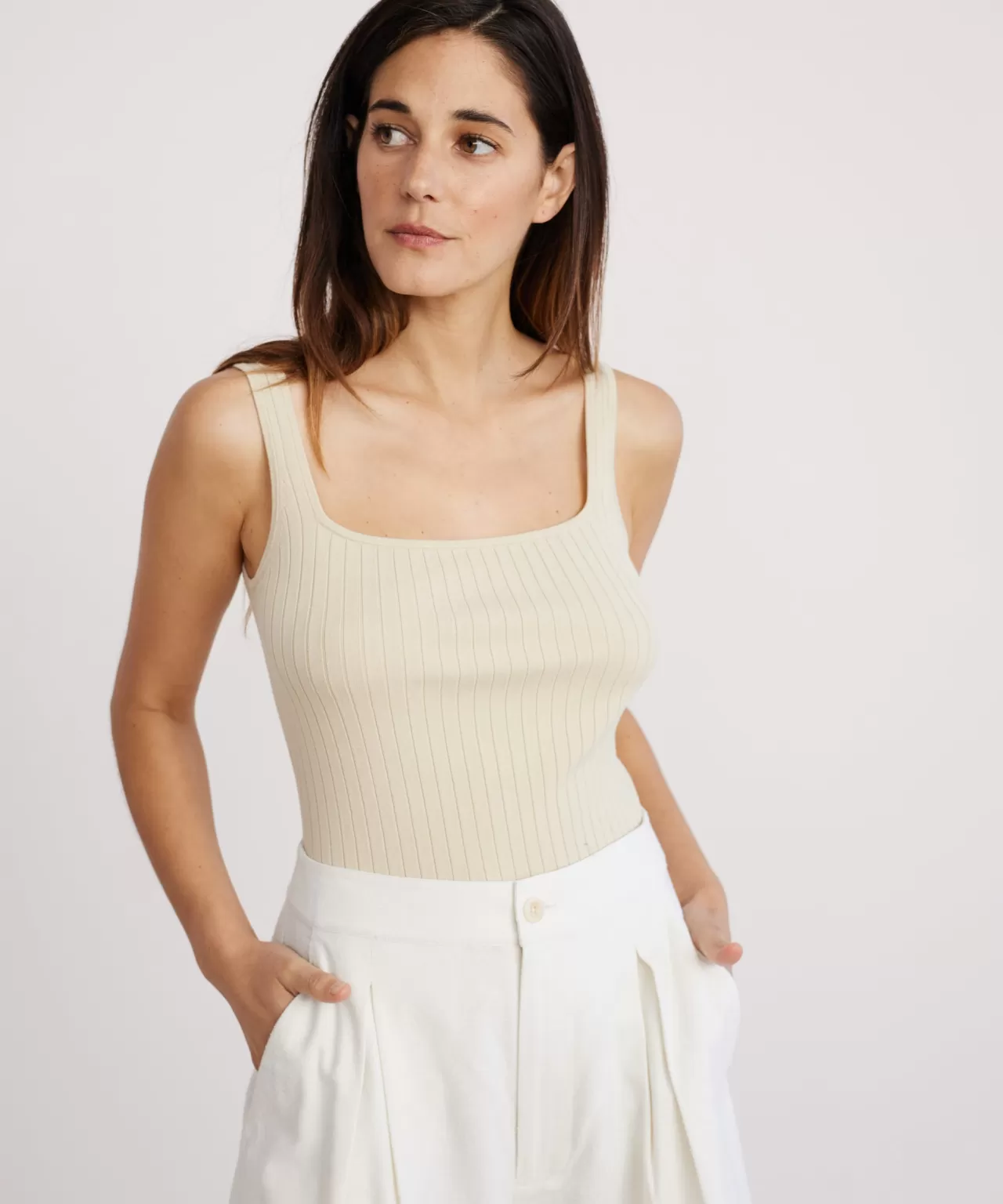 Jenni Kayne Square Rib Tank